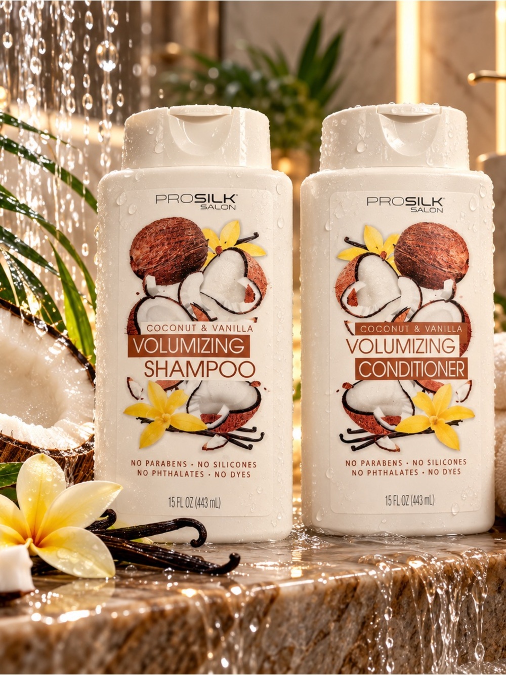 Coconut & Vanilla Volumizing Shampoo - White